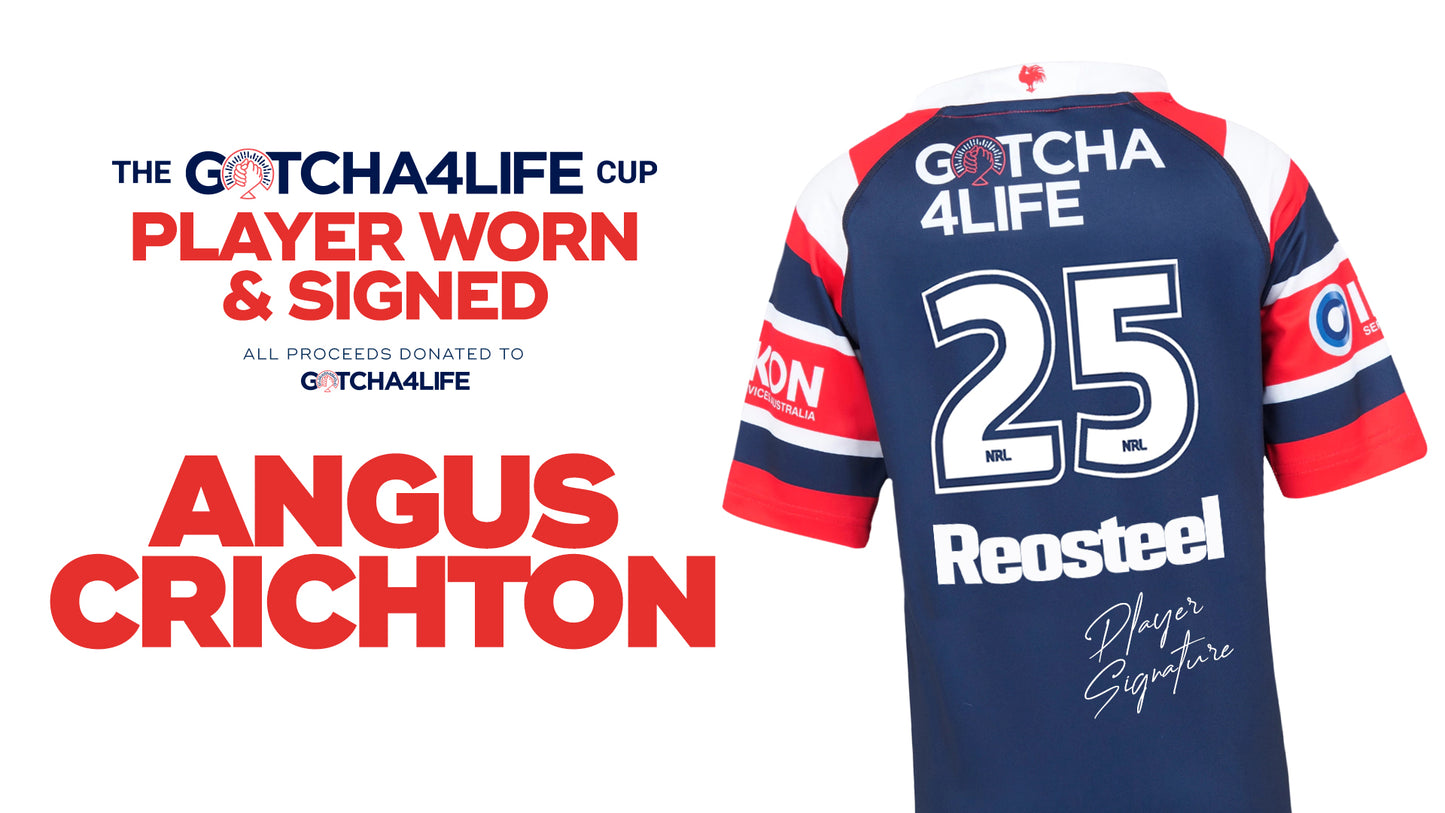 Angus Crichton - Player Worn & Signed Gotcha4Life Cup Away Jersey