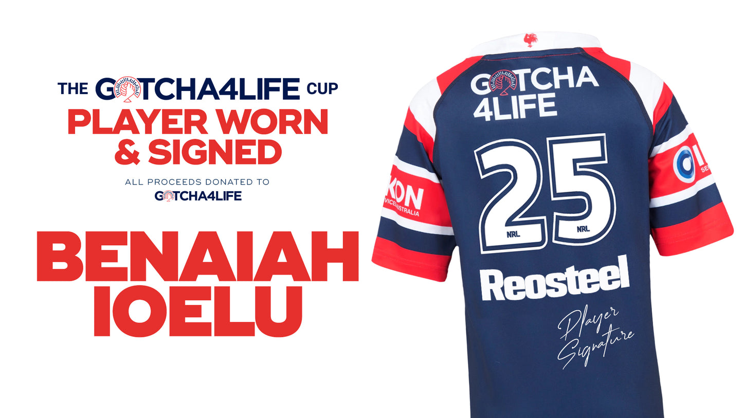 Benaiah Ioelu - Player Worn & Signed Gotcha4Life Cup Away Jersey