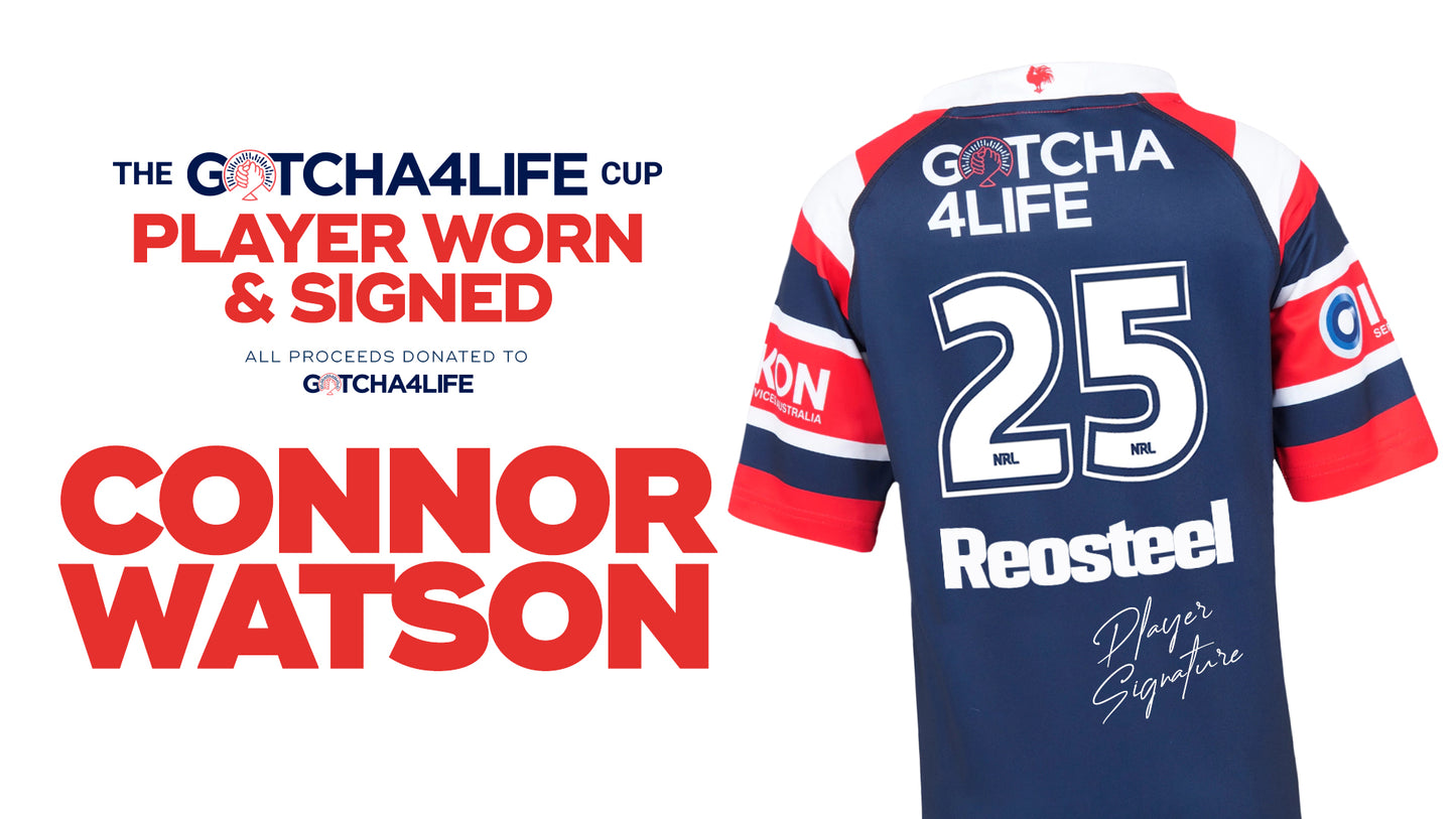 Connor Watson - Player Worn & Signed Gotcha4Life Cup Away Jersey