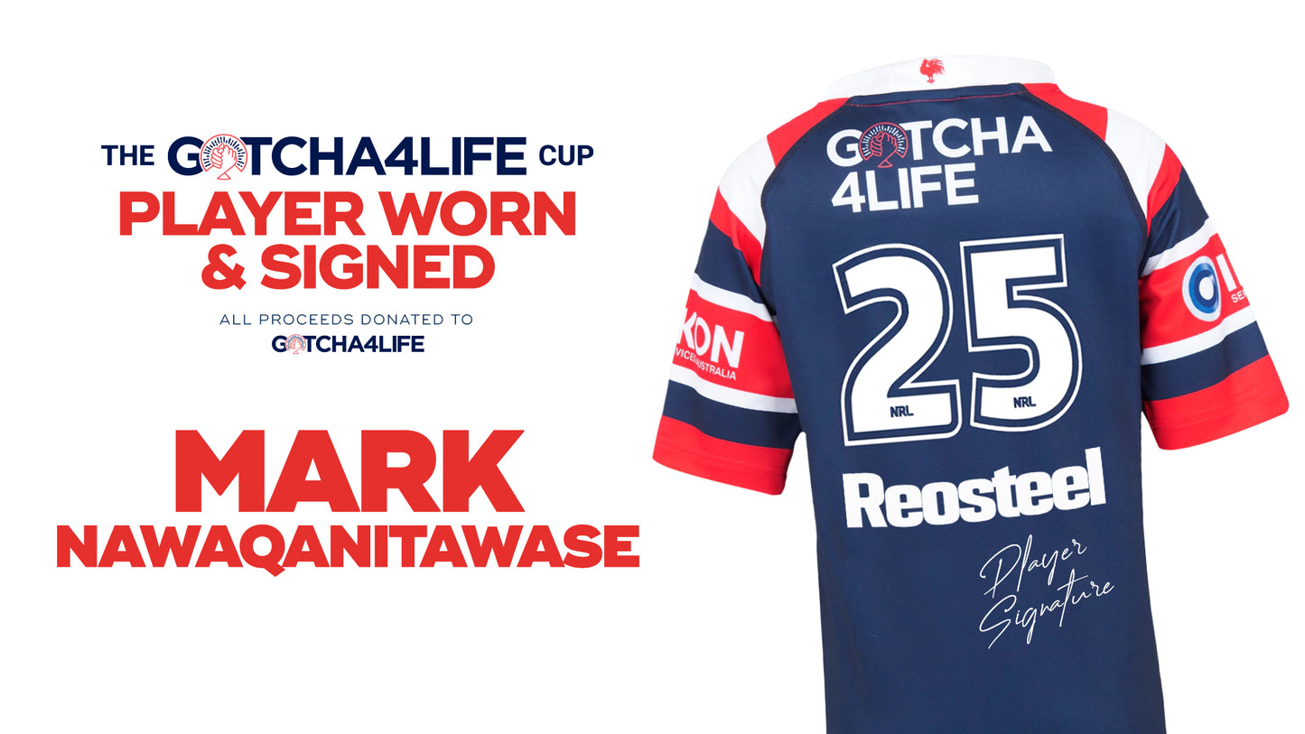 Mark Nawaqanitawase - Player Worn & Signed Gotcha4Life Cup Away Jersey