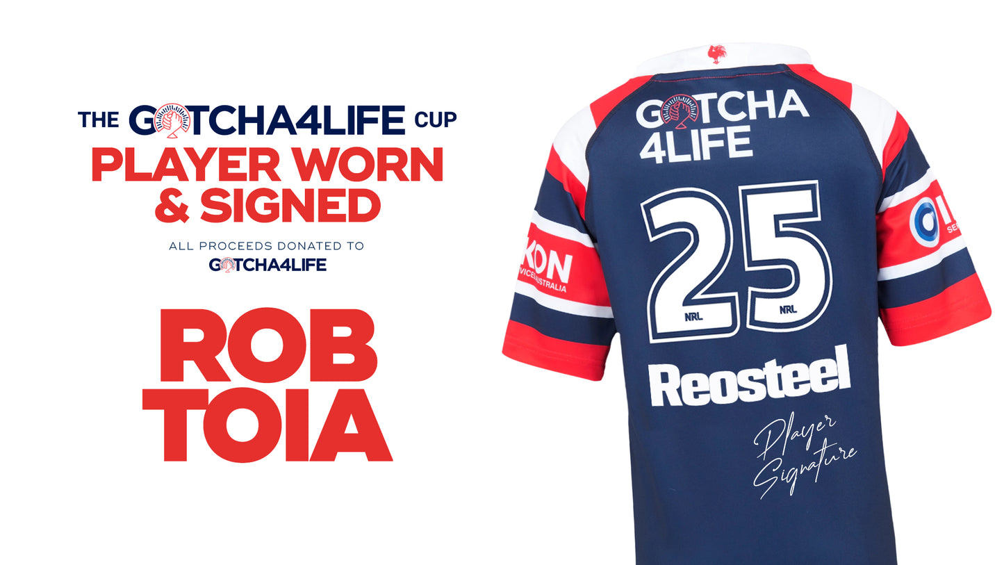 Rob Toia - Player Worn & Signed Gotcha4Life Cup Away Jersey