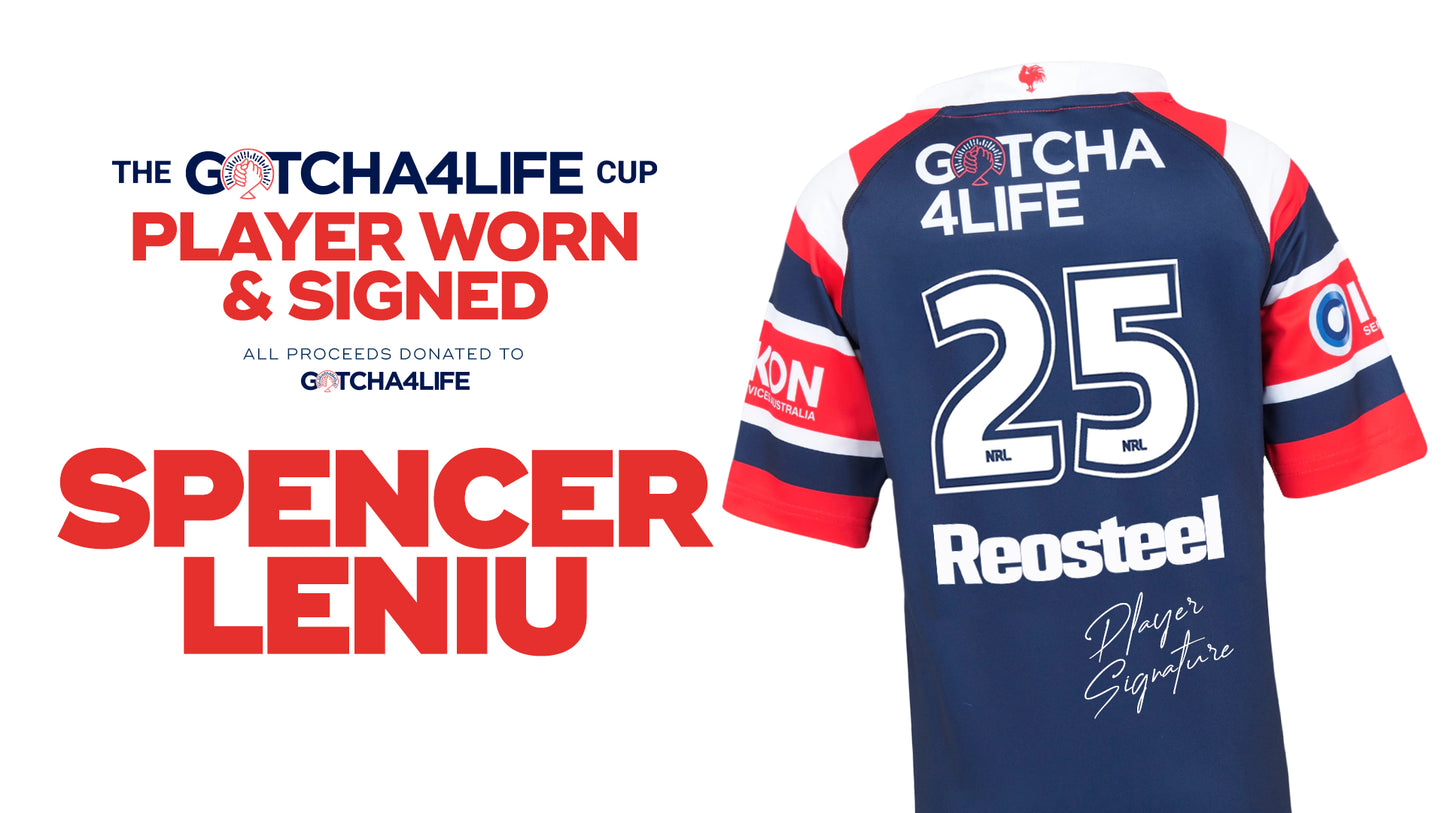 Spencer Leniu - Player Worn & Signed Gotcha4Life Cup Away Jersey