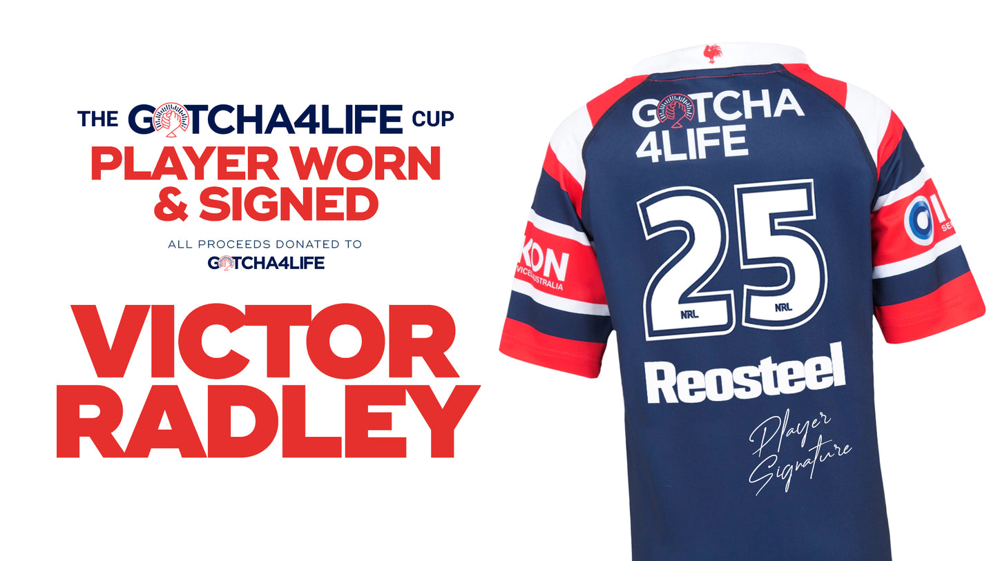 Victor Radley - Player Worn & Signed Gotcha4Life Cup Away Jersey