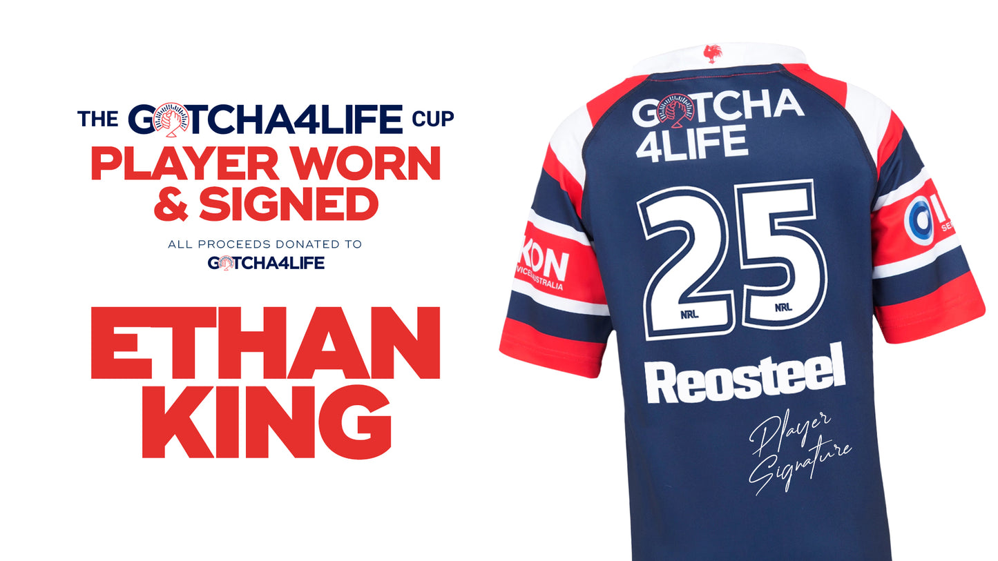 Ethan King - Player Worn & Signed Gotcha4Life Cup Away Jersey