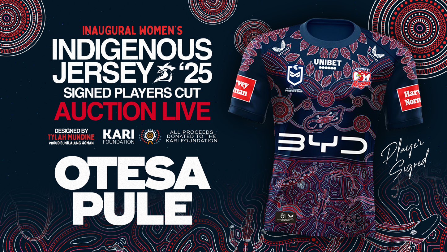 Otesa Pule - Player Issued & Signed Indigenous Jersey