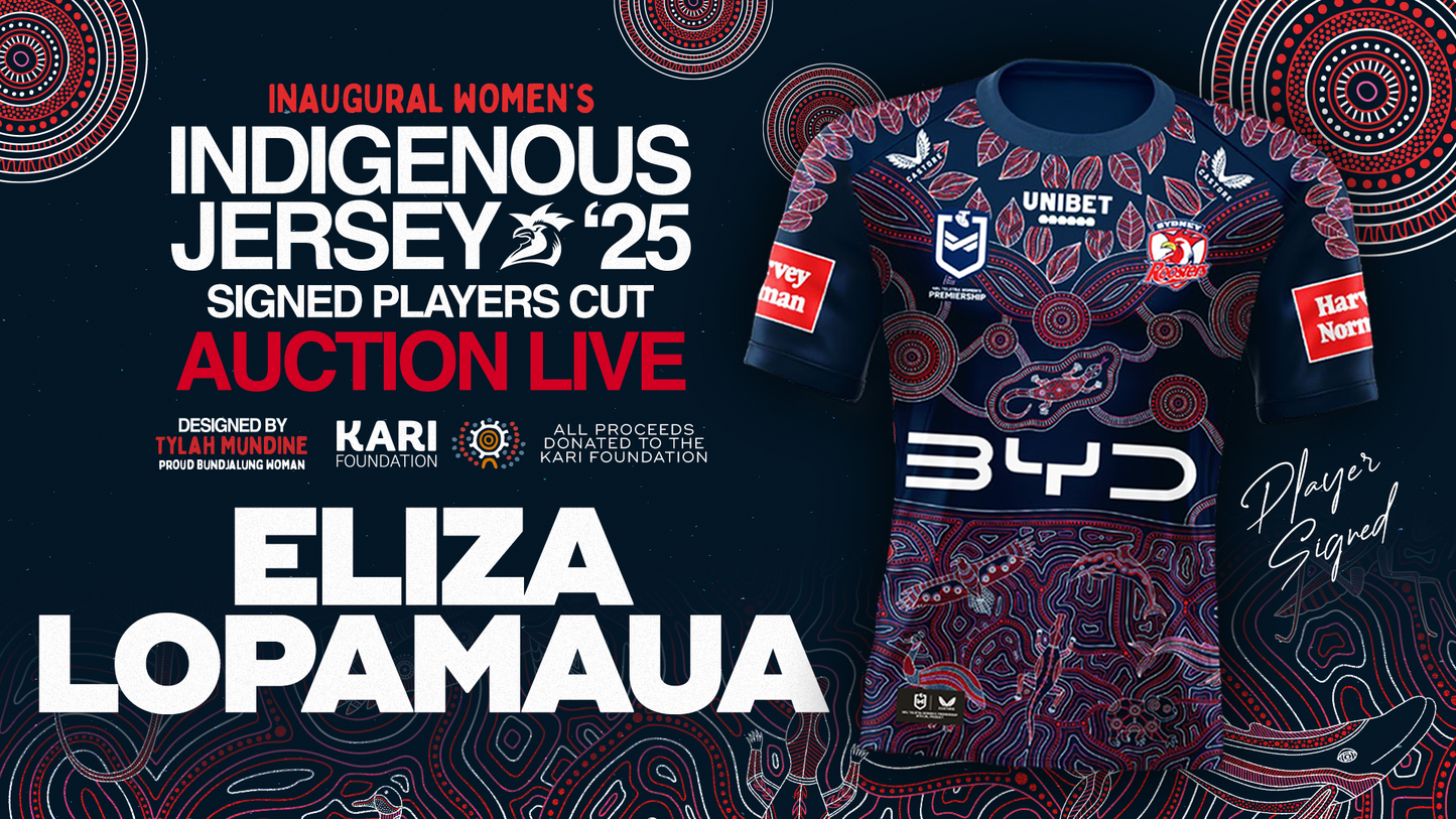 Eliza Lopamaua - Player Issued & Signed Indigenous Jersey