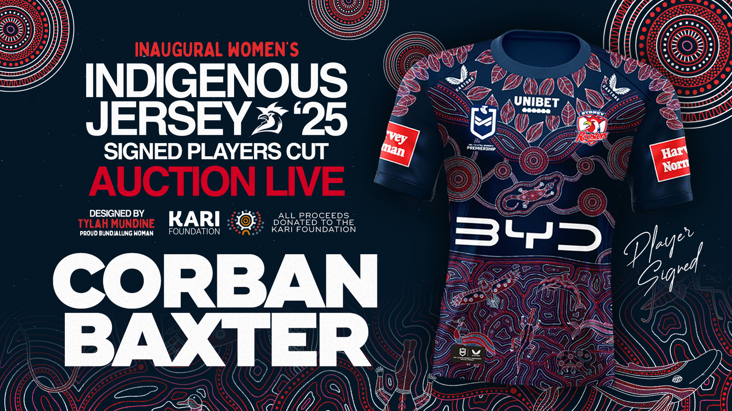 Corban Baxter - Player Issued & Signed Indigenous Jersey