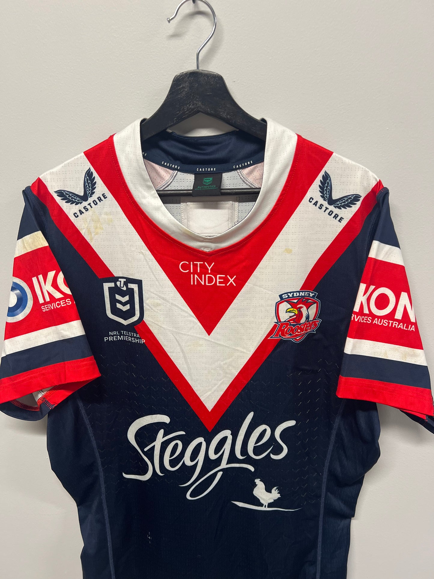 2023 Sydney Roosters Match Worn Home Jersey - No.15