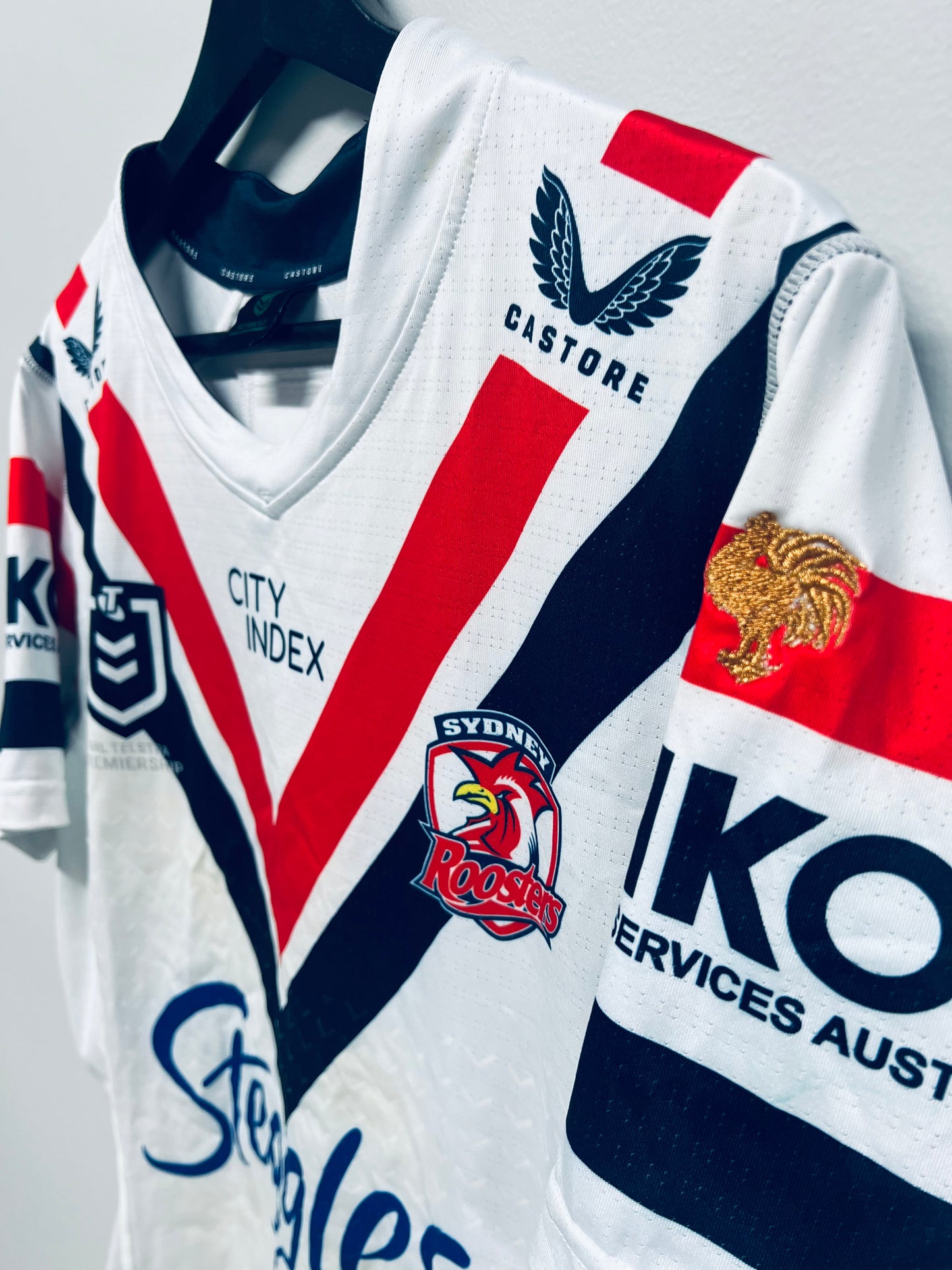 2023 Sydney Roosters Match Worn Away Jersey - No.11