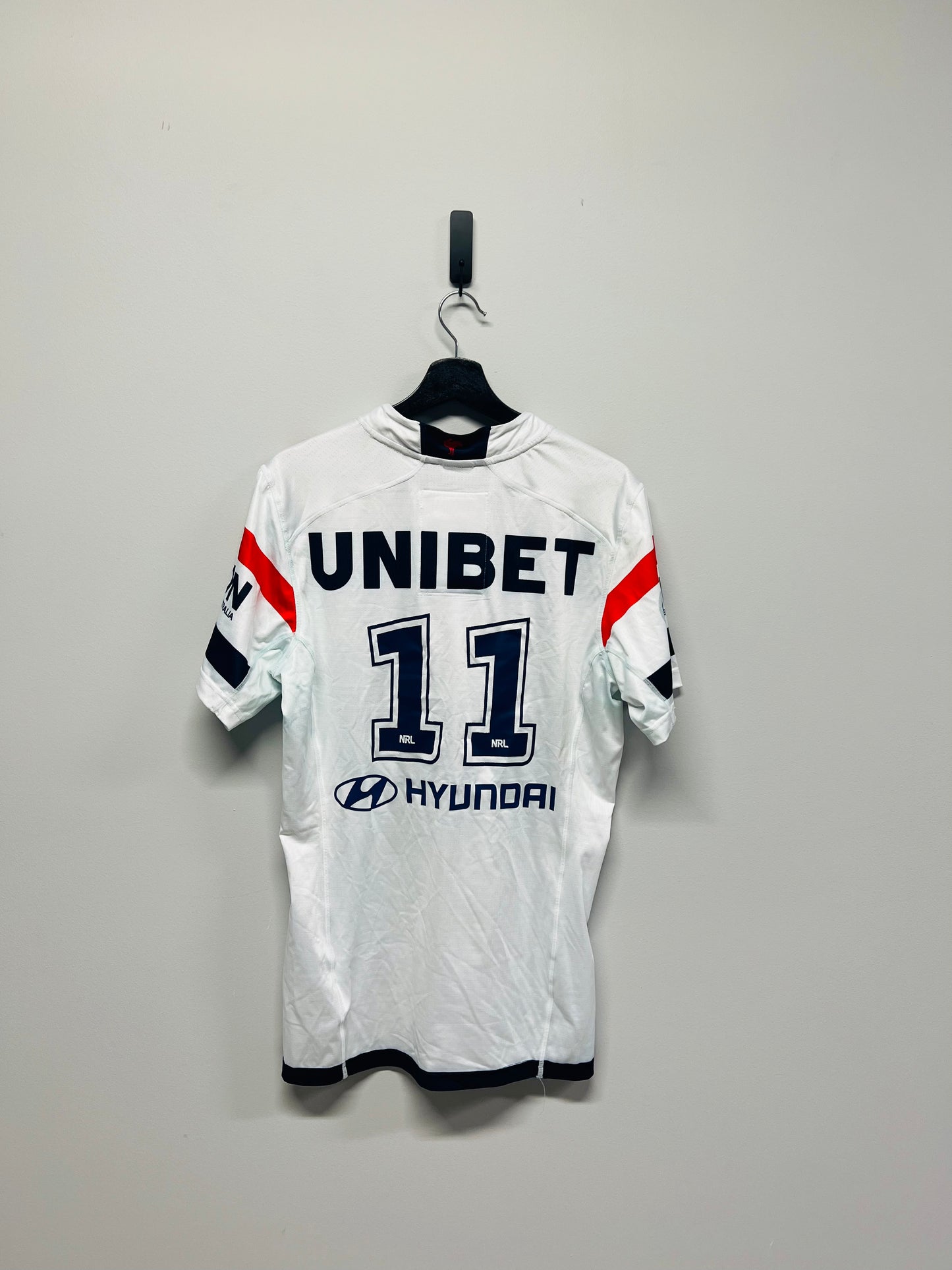 2023 Sydney Roosters Match Worn Away Jersey - No.11
