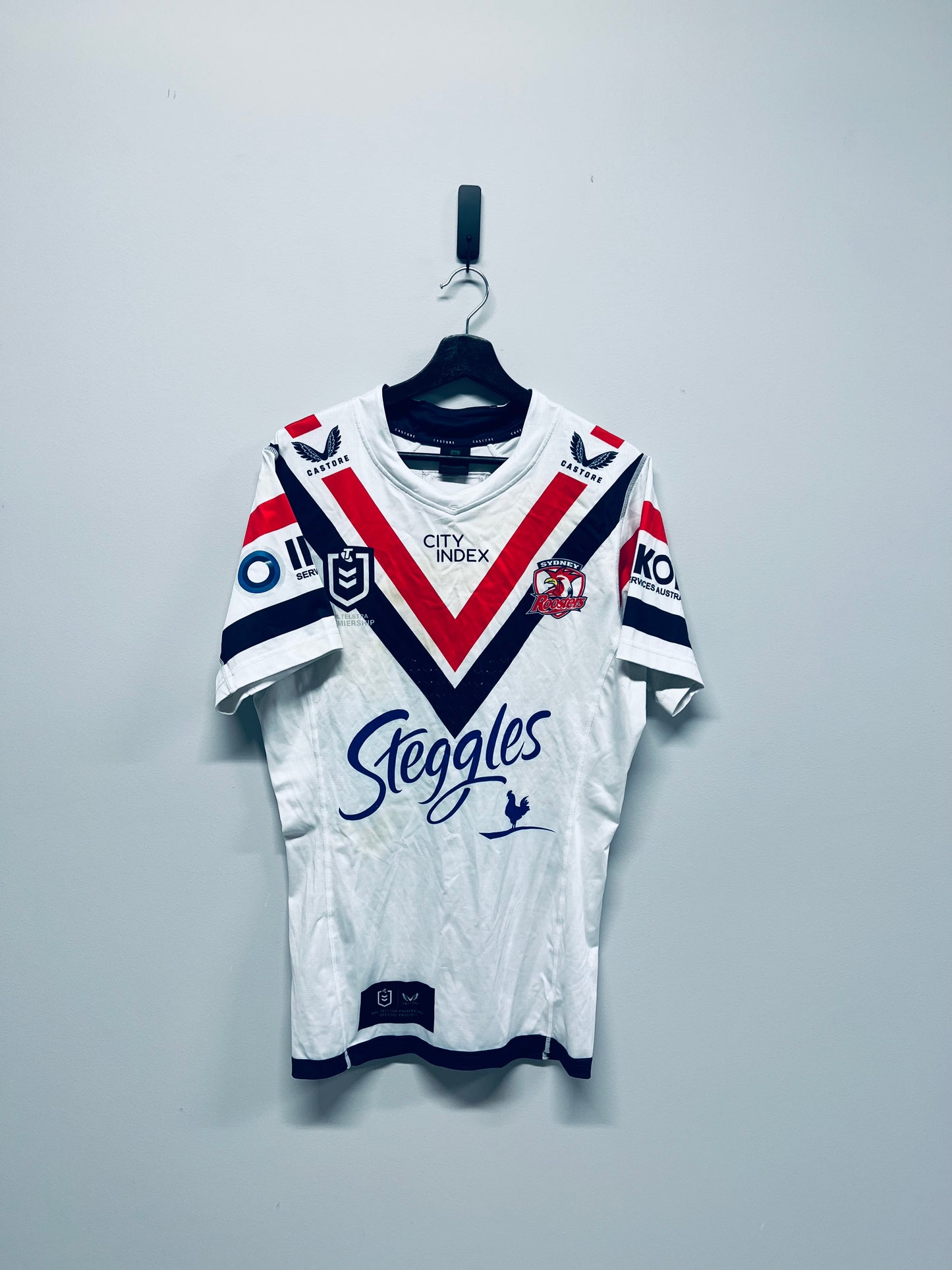 2023 Sydney Roosters Match Worn Away Jersey - No.11