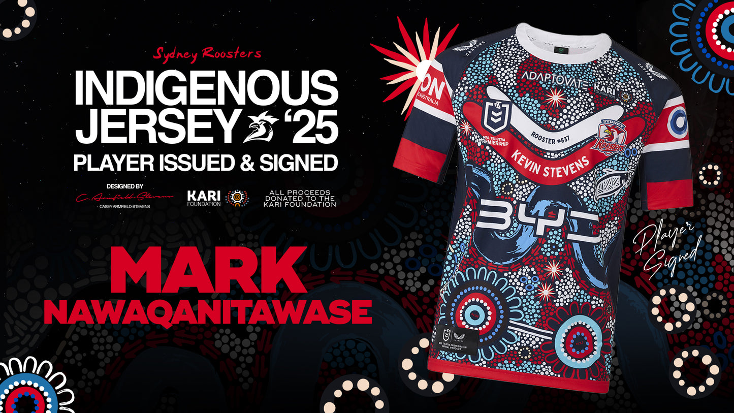 Mark Nawaqanitawase - Player Issued & Signed Indigenous Jersey
