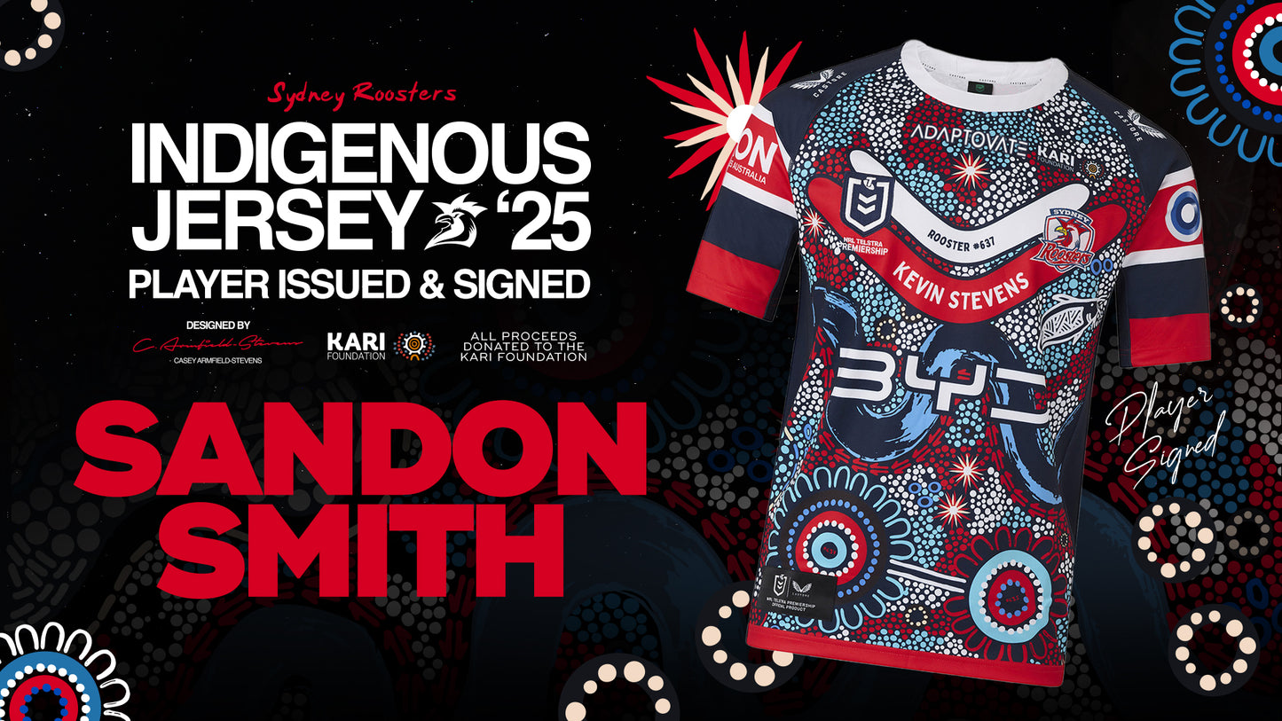 Sandon Smith - Player Issued & Signed Indigenous Jersey