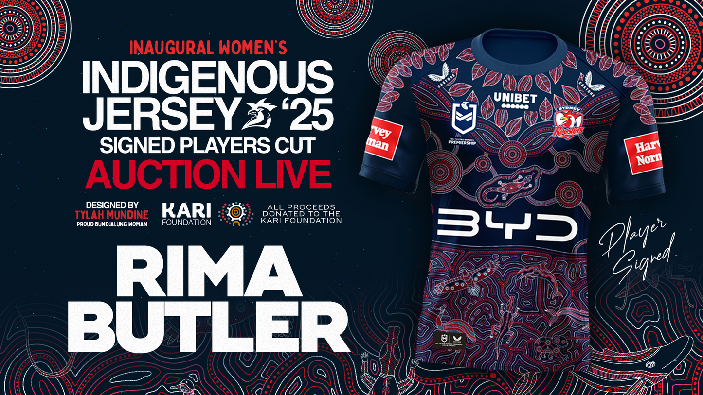 Rima Butler - Player Issued & Signed Indigenous Jersey