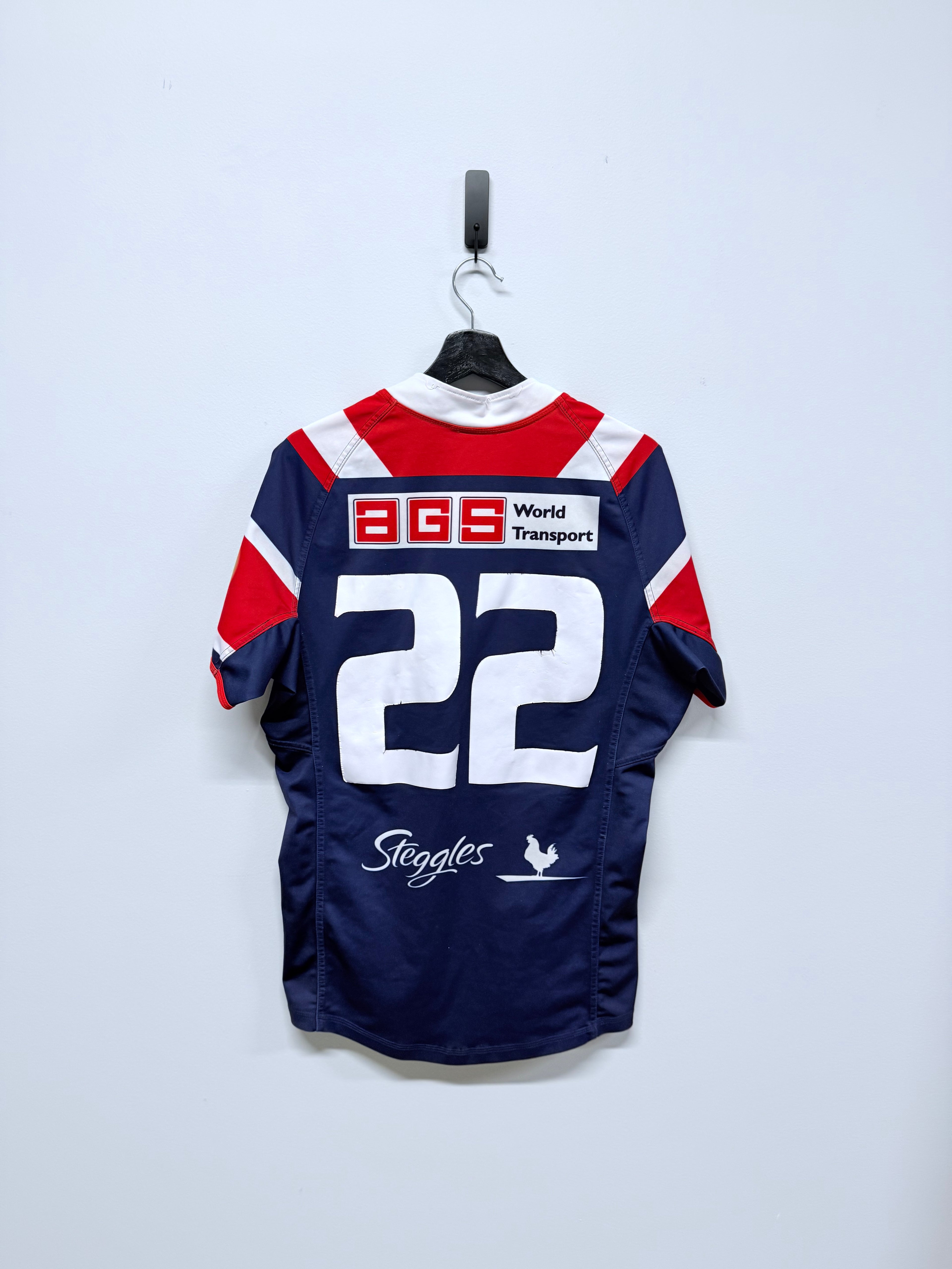 2011 Sydney Roosters Player Issued Charity Nest Jersey No.22