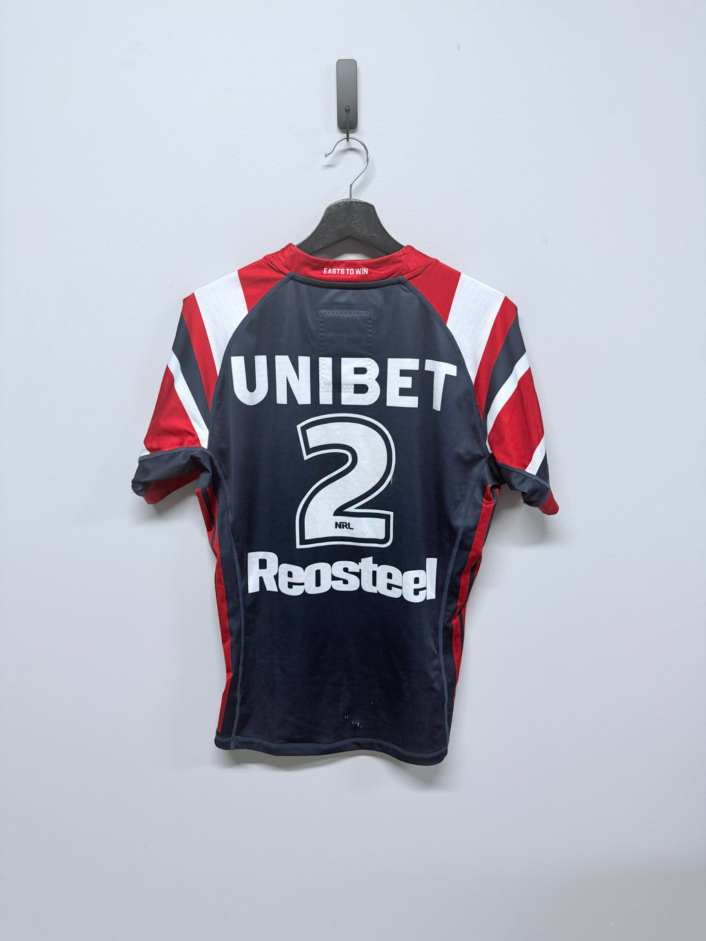 Billy Smith Round 14 Ripped Match Worn Home Jersey
