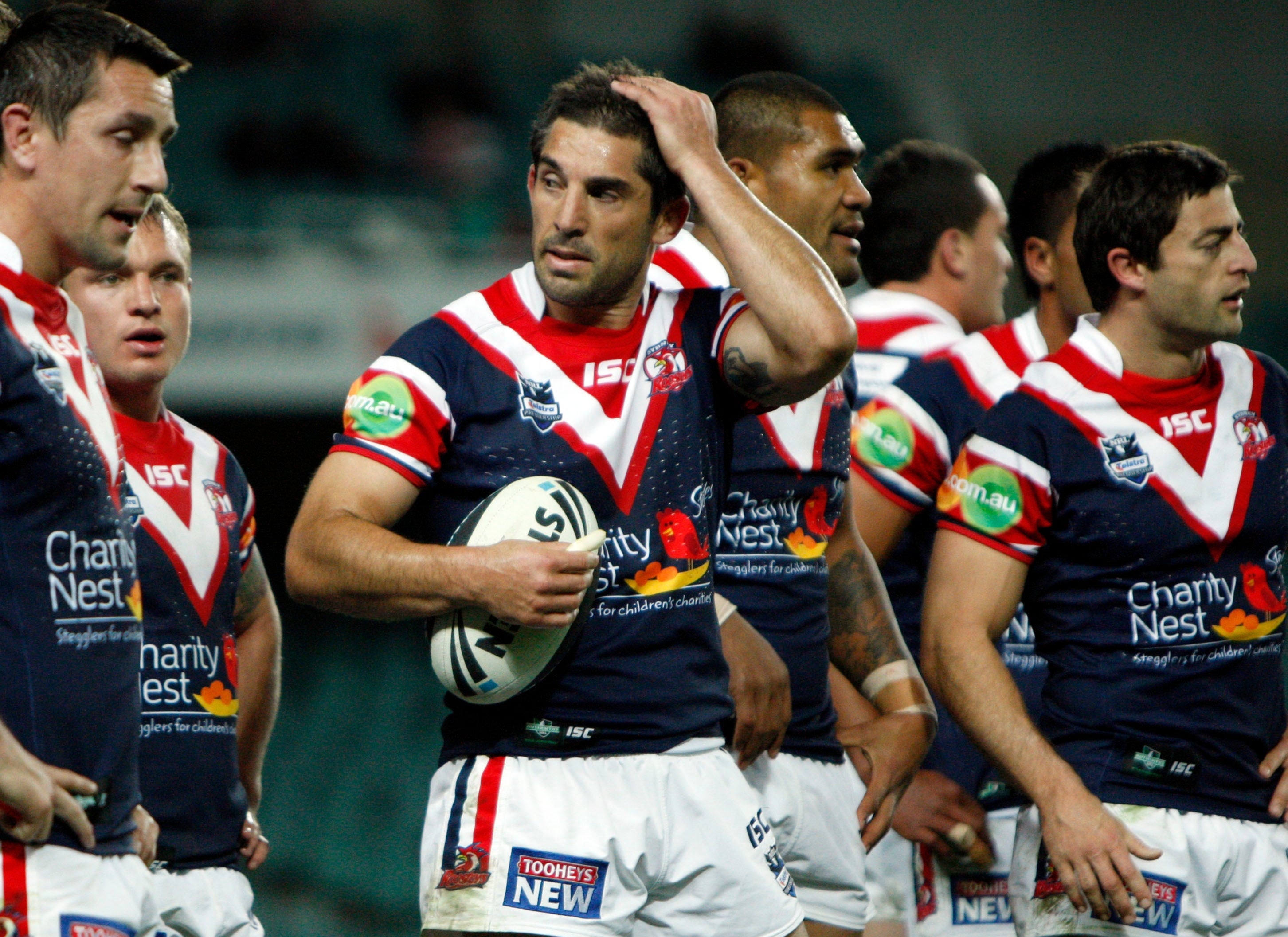 2011 Sydney Roosters Player Issued Charity Nest Jersey No.22