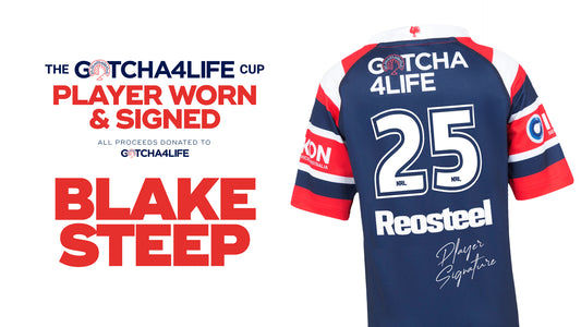 Blake Steep - Player Worn & Signed Gotcha4Life Cup Away Jersey