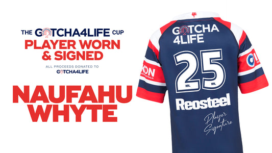 Naufahu Whyte - Player Worn & Signed Gotcha4Life Cup Away Jersey
