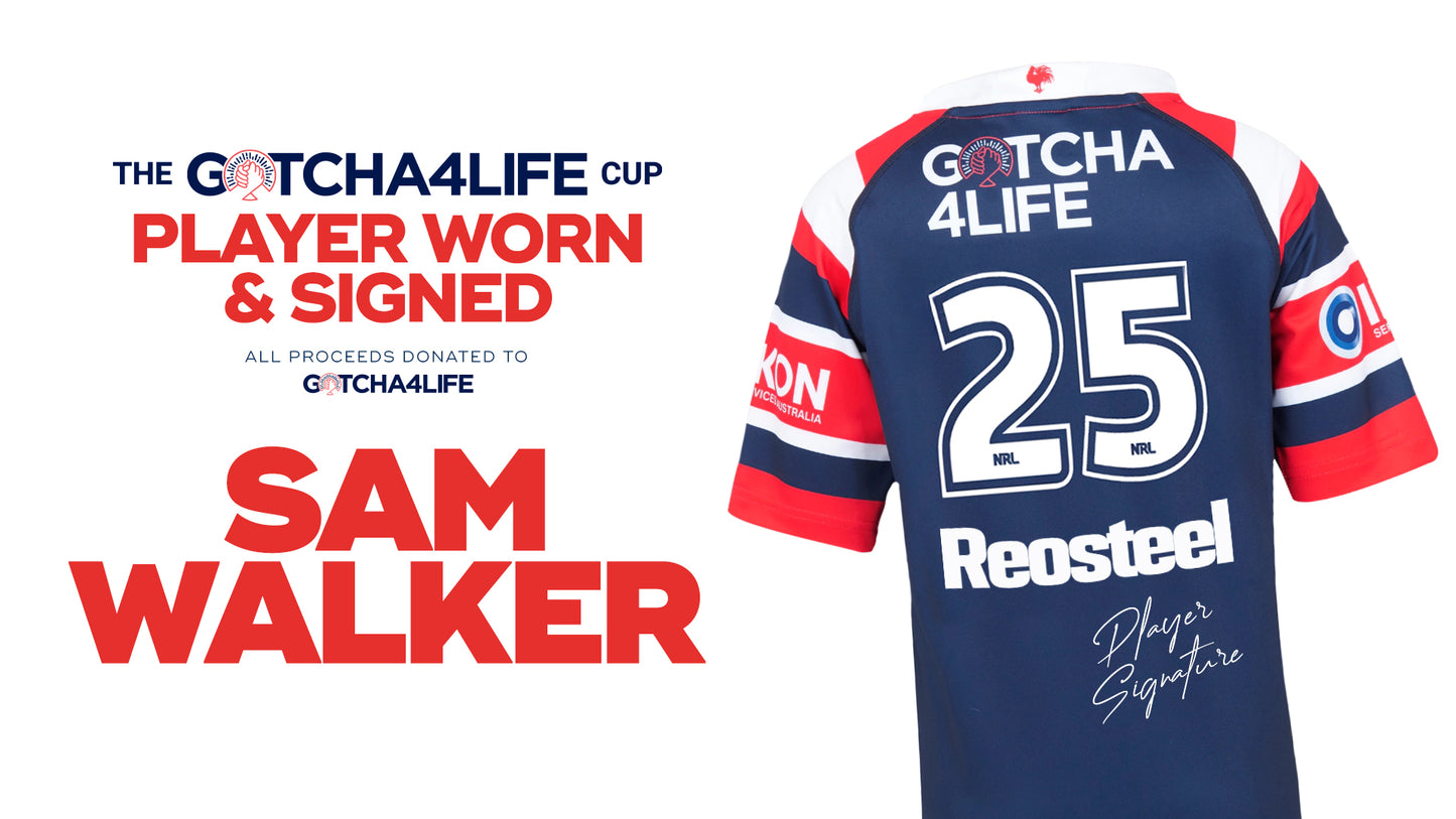 Sam Walker - Player Worn & Signed Gotcha4Life Cup Away Jersey