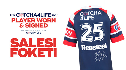 Salesi Foketi - Player Worn & Signed Gotcha4Life Cup Away Jersey