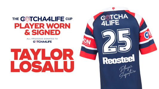 Taylor Losalu - Player Worn & Signed Gotcha4Life Cup Away Jersey