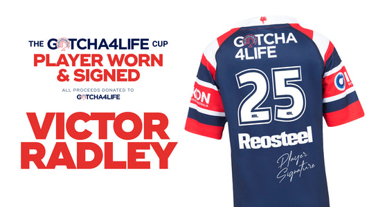 Victor Radley - Player Worn & Signed Gotcha4Life Cup Away Jersey