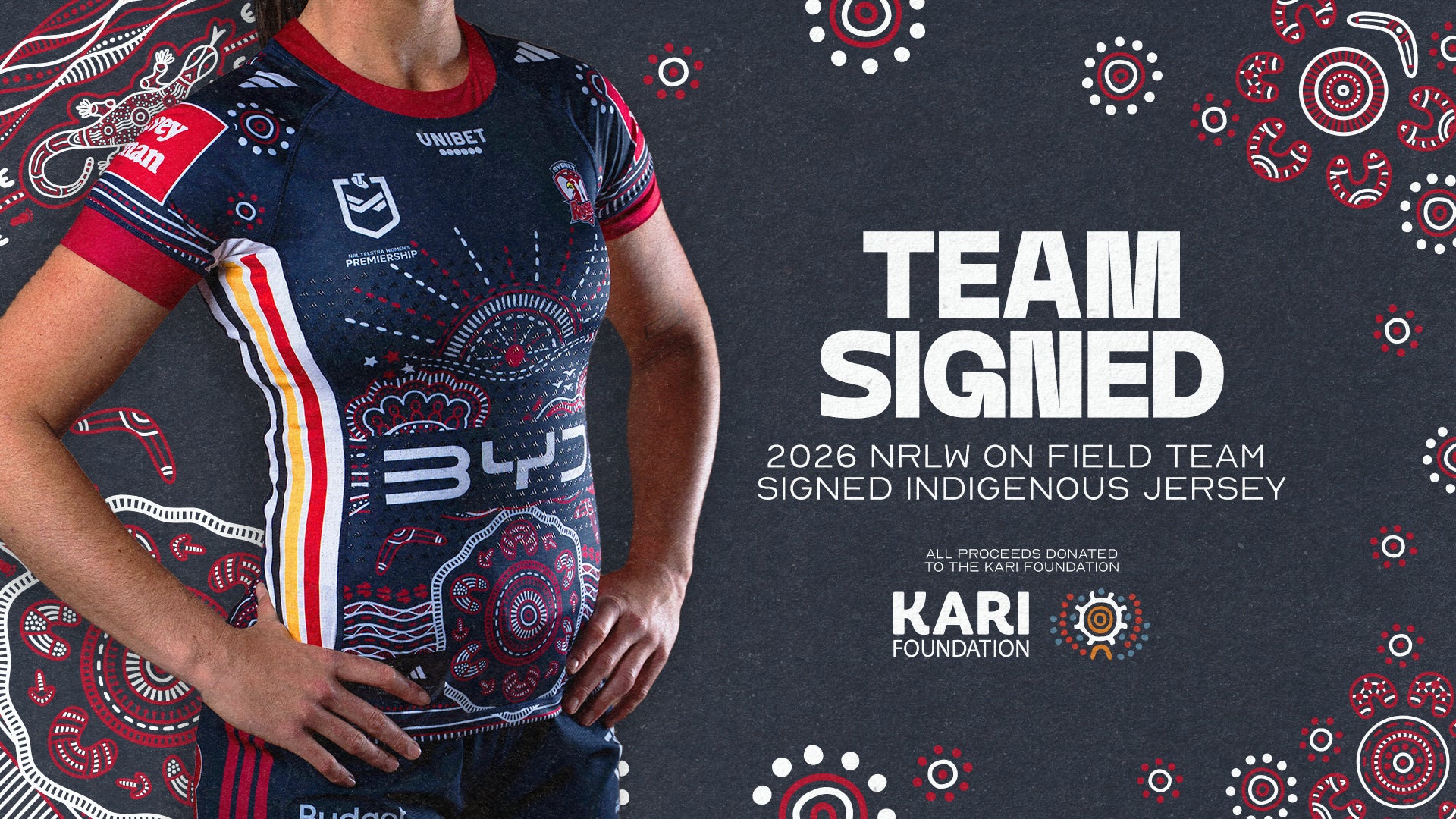 Team Signed NRLW Indigenous Jersey