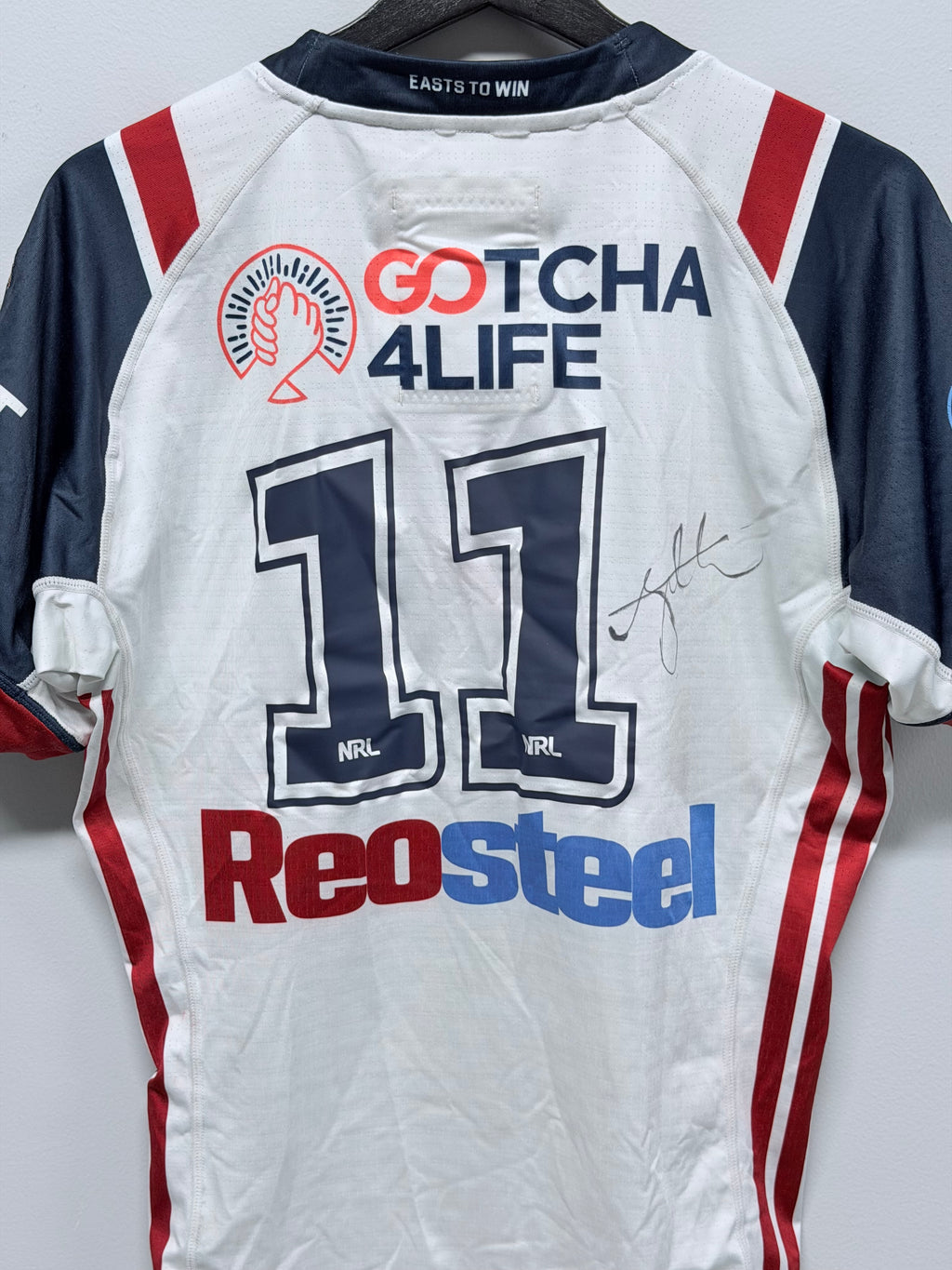 Angus Crichton Round 4 Match Worn and Signed Gotcha 4 Life Jersey