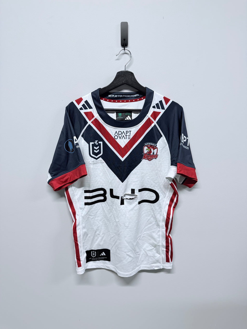 Naufahu Whyte Finals Week 1 Ripped Match Worn Away Jersey