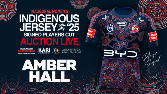 Amber Hall - Player Issued & Signed Indigenous Jersey