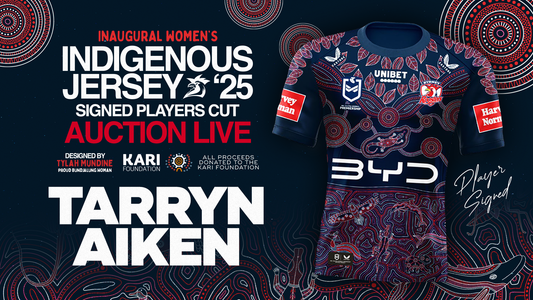 Tarryn Aiken - Player Issued & Signed Indigenous Jersey
