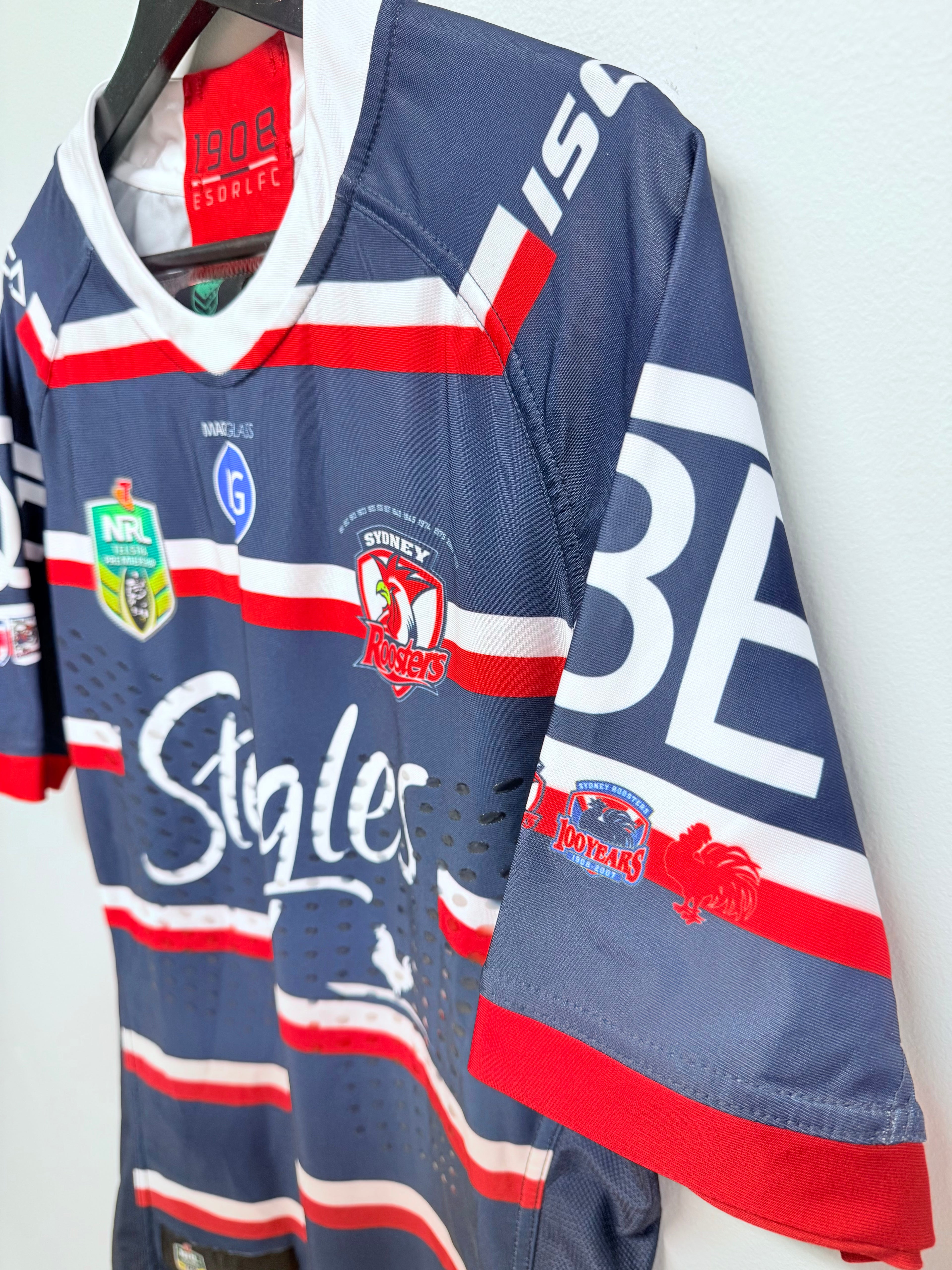 2018 Sydney Roosters Player Issued Mens Heritage Jersey No. 3, 6, 9 & 16