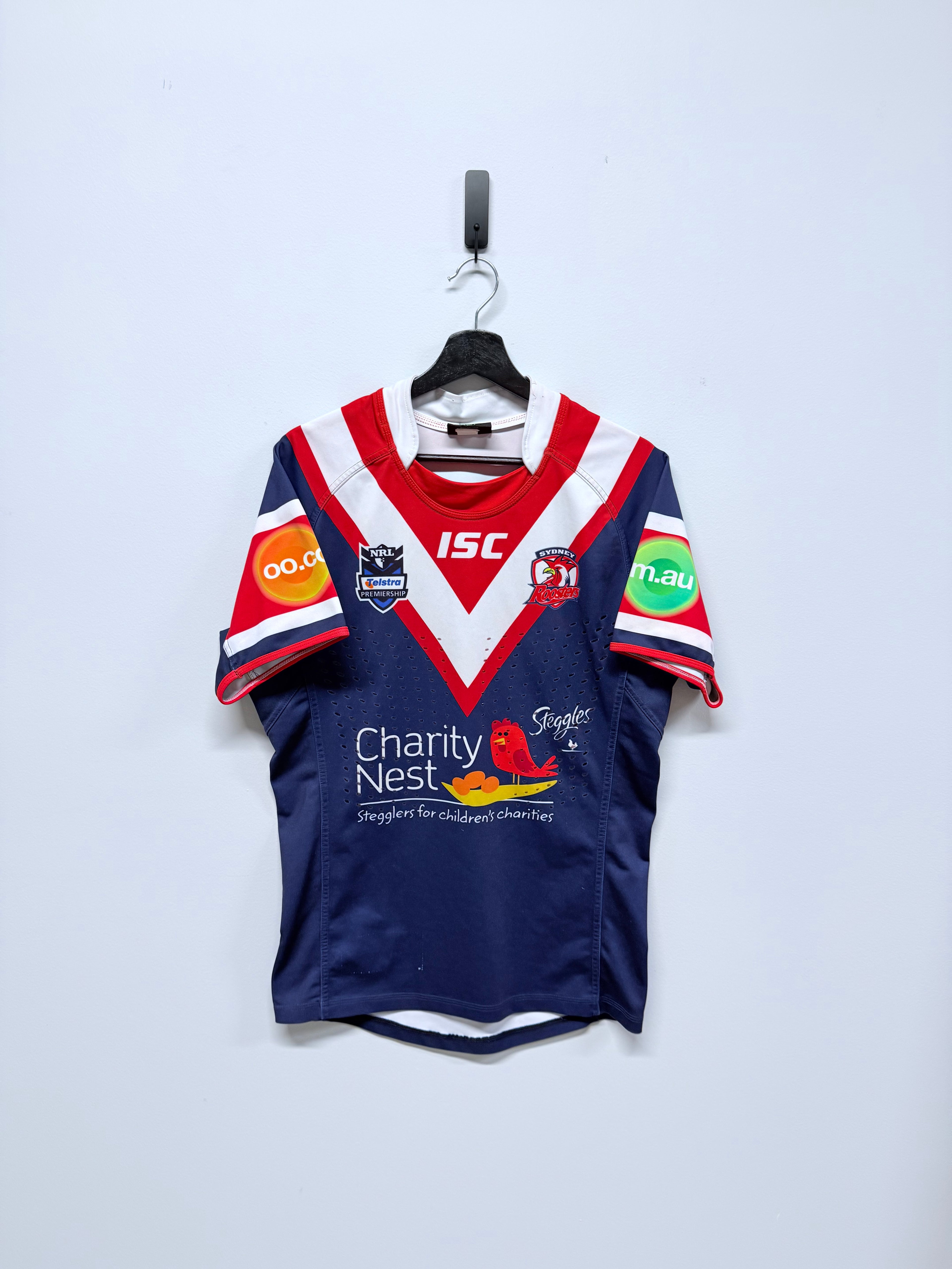 2011 Sydney Roosters Player Issued Charity Nest Jersey No.22