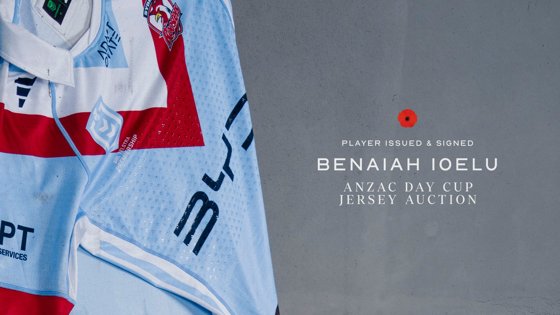 Benaiah Ioelu - Match Issued & Signed Anzac Jersey