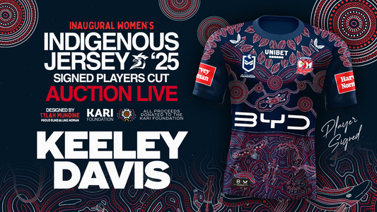 Keeley Davis - Player Issued & Signed Indigenous Jersey