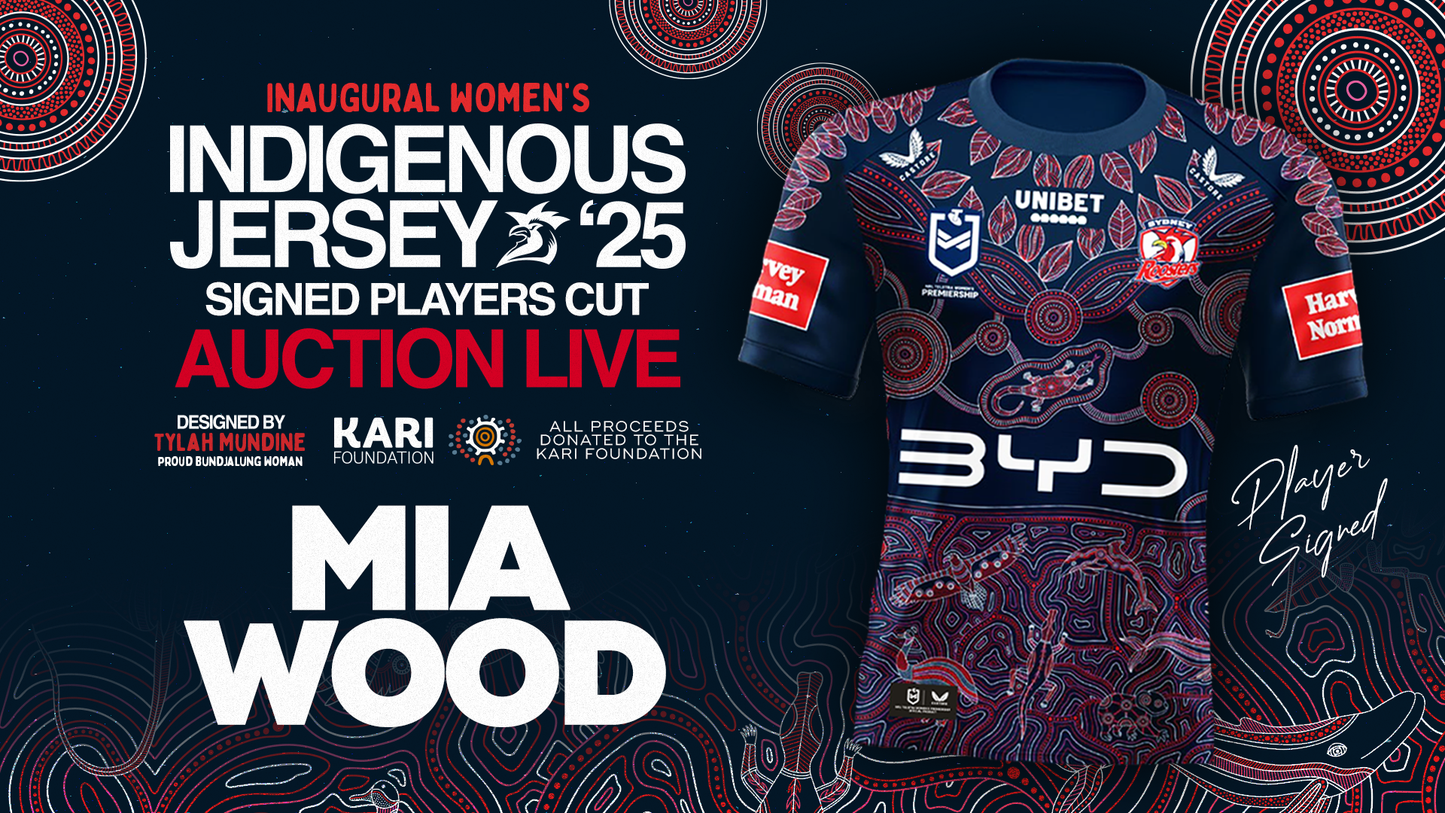 Mia Wood - Player Issued & Signed Indigenous Jersey