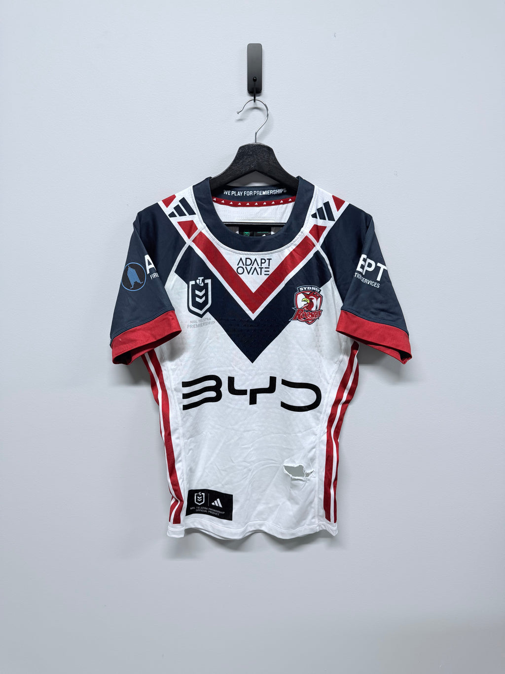 Benaiah Ioelu Round 15 Ripped Match Worn Away Jersey