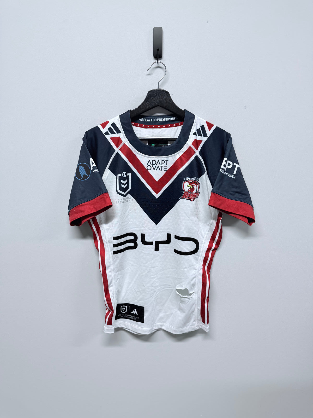 Benaiah Ioelu Round 15 Ripped Match Worn Away Jersey