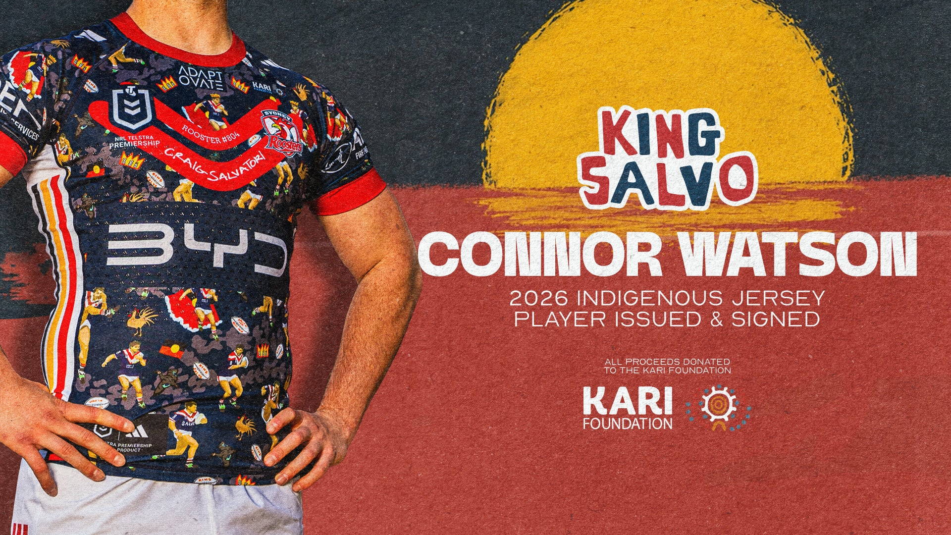 Connor Watson #15 - Player Issued & Signed Indigenous Jersey