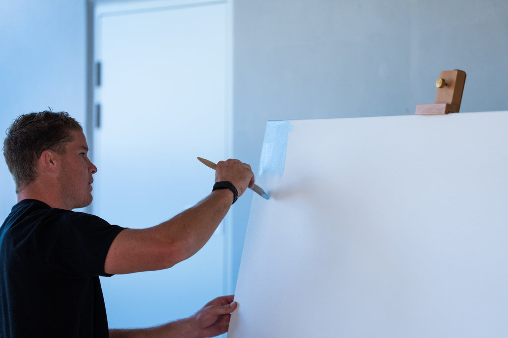 2026 ANZAC Round “Bondi Blue” Painting – Player Painted & Signed