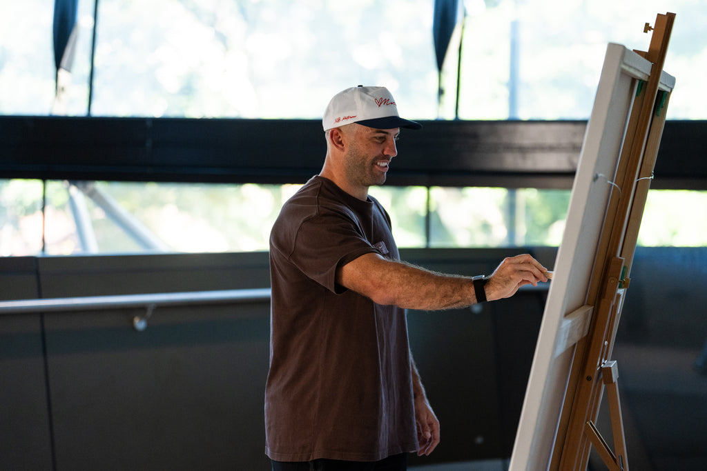 2026 ANZAC Round “Bondi Blue” Painting – Player Painted & Signed