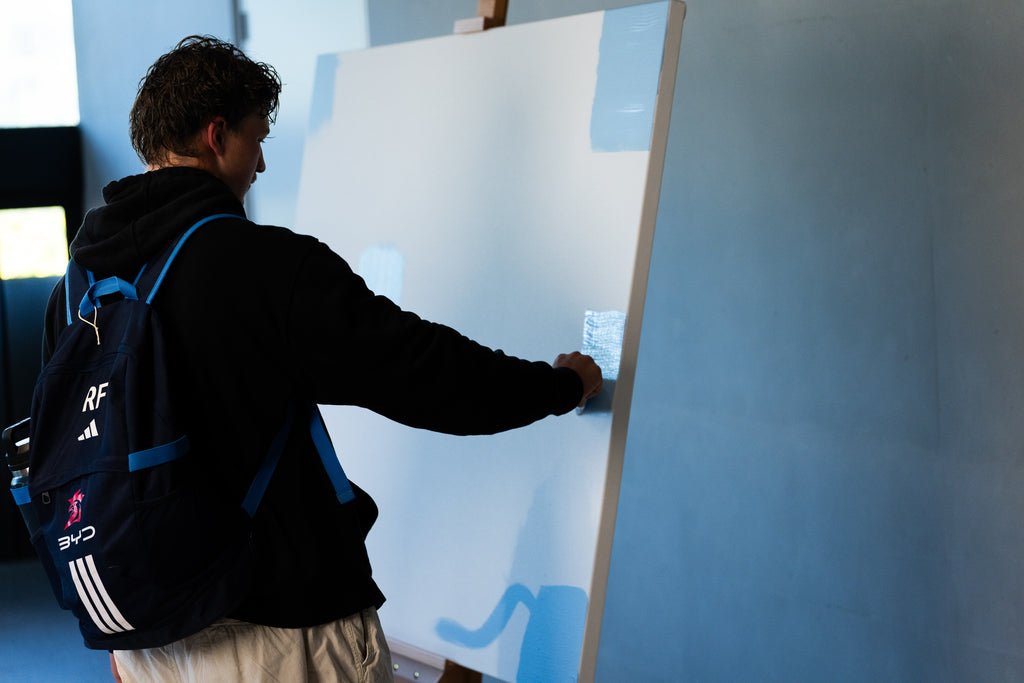 2026 ANZAC Round “Bondi Blue” Painting – Player Painted & Signed