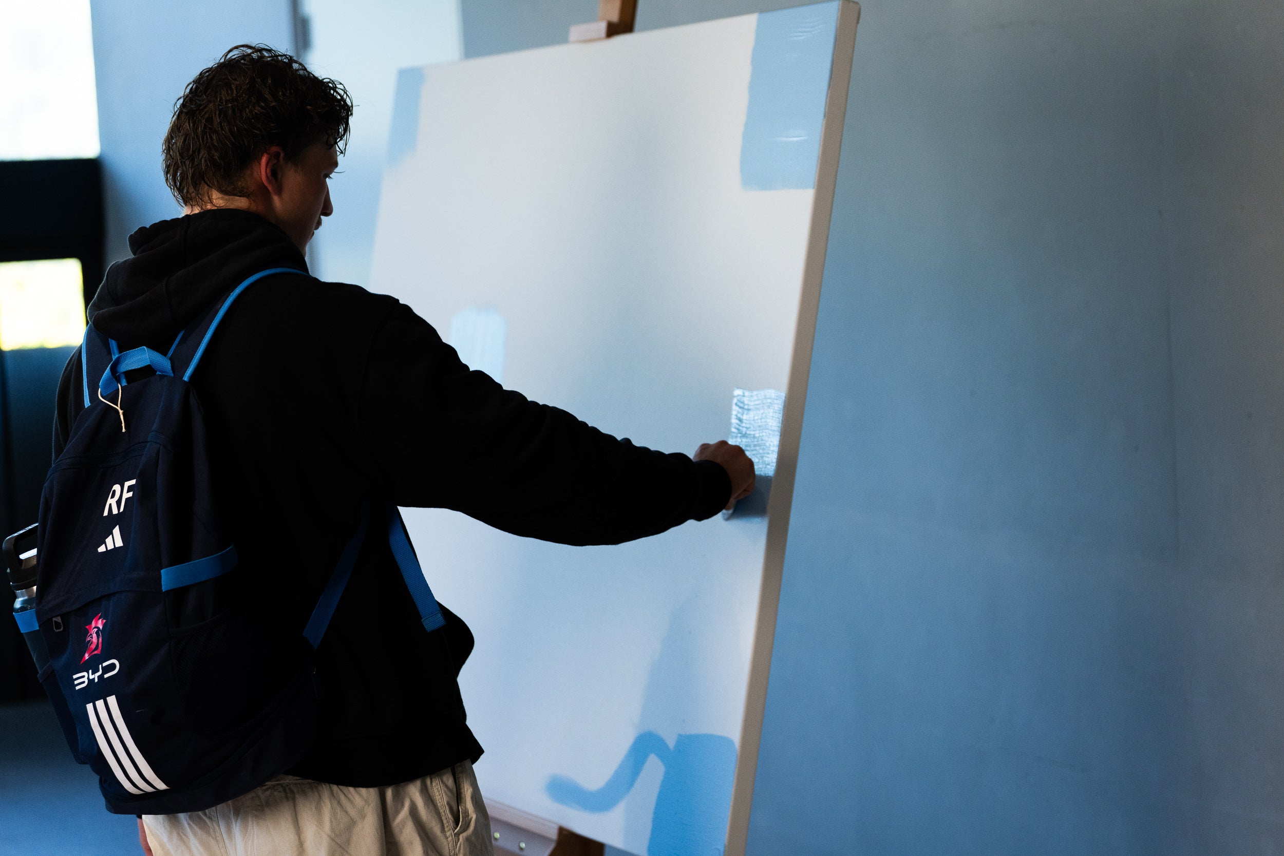 2026 ANZAC Round “Bondi Blue” Painting – Player Painted & Signed