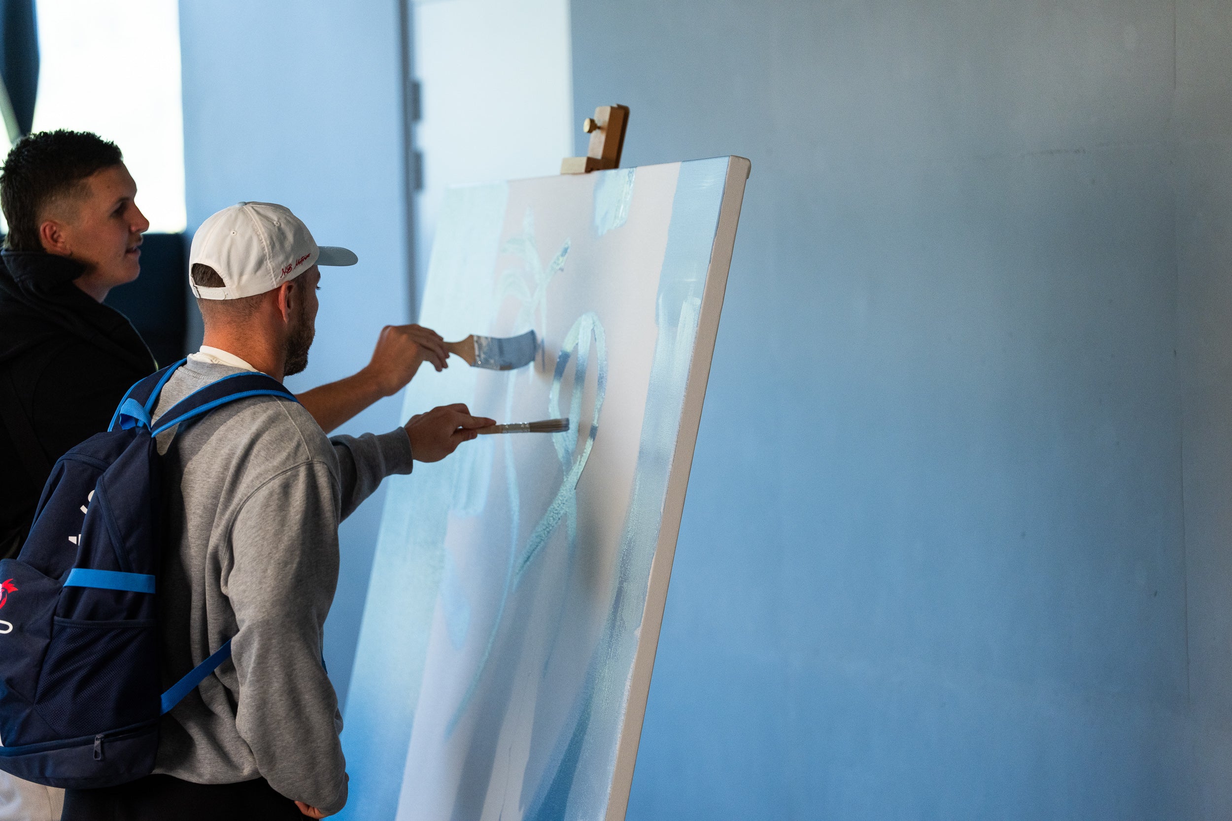 2026 ANZAC Round “Bondi Blue” Painting – Player Painted & Signed