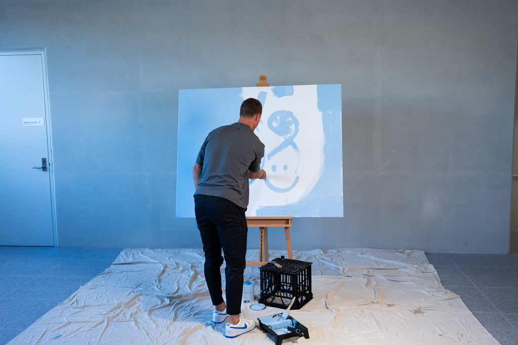 2026 ANZAC Round “Bondi Blue” Painting – Player Painted & Signed