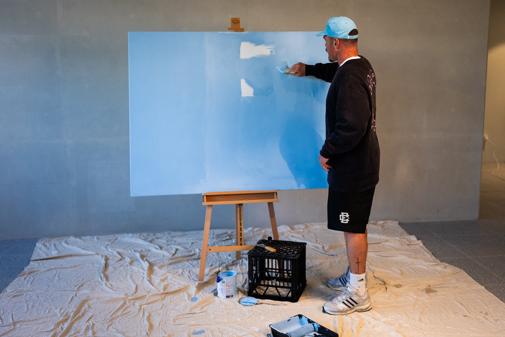 2026 ANZAC Round “Bondi Blue” Painting – Player Painted & Signed