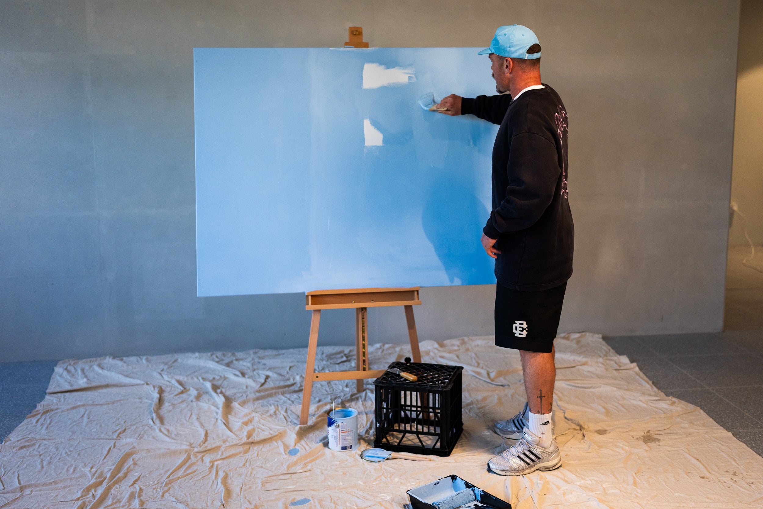 2026 ANZAC Round “Bondi Blue” Painting – Player Painted & Signed