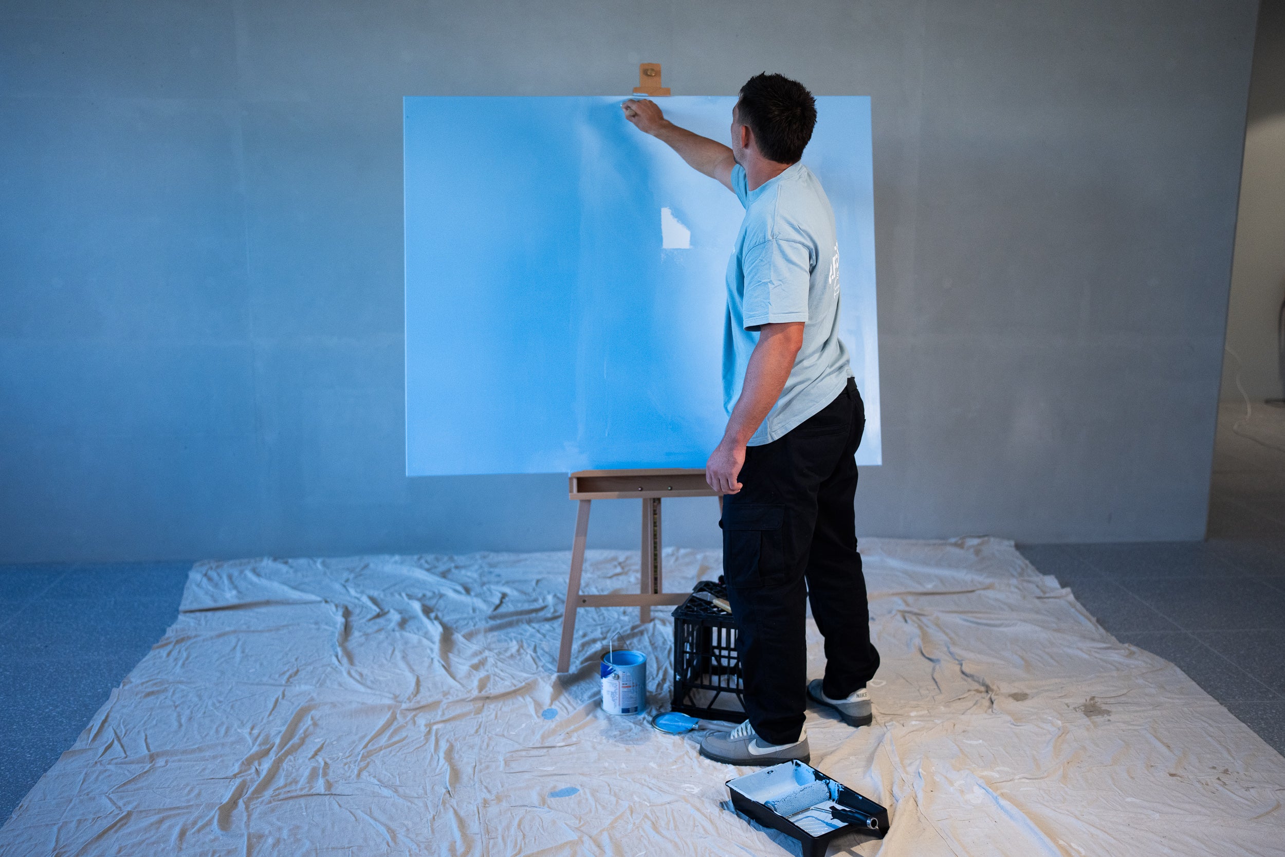 2026 ANZAC Round “Bondi Blue” Painting – Player Painted & Signed