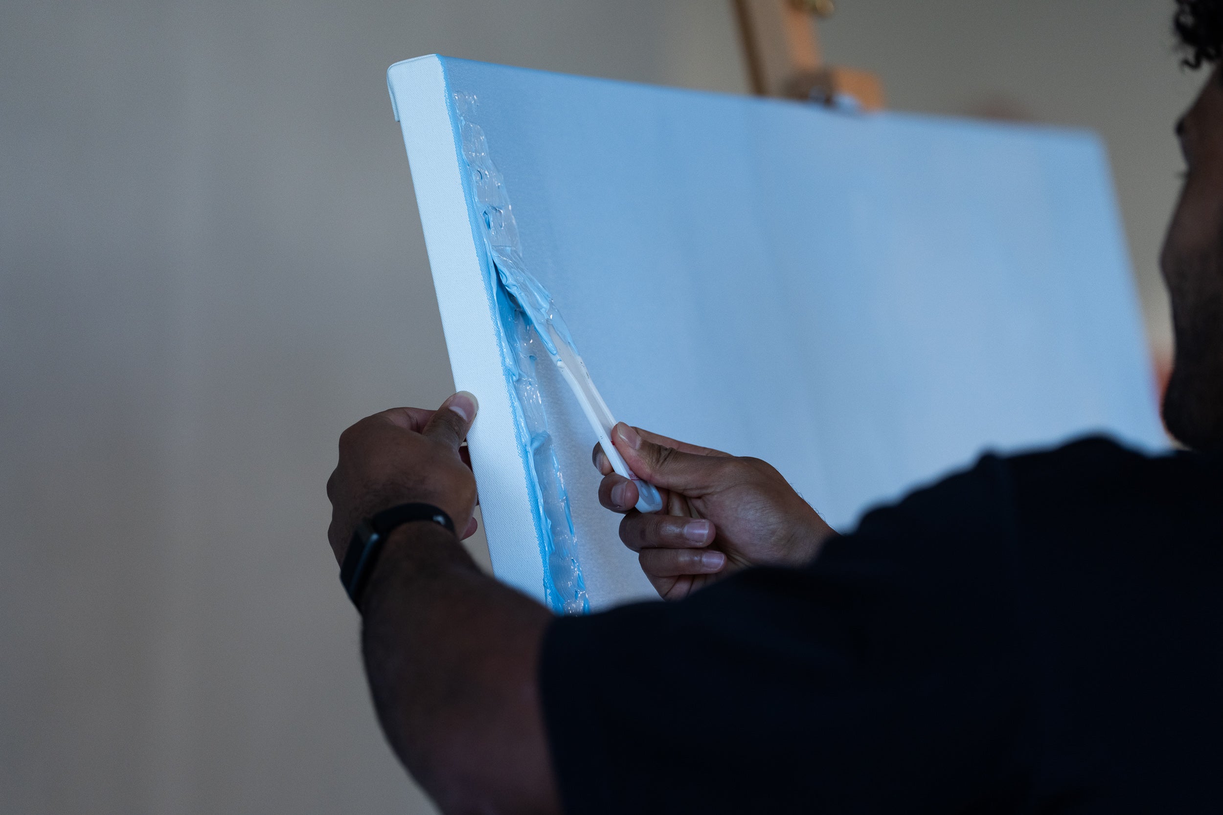 2026 ANZAC Round “Bondi Blue” Painting – Player Painted & Signed